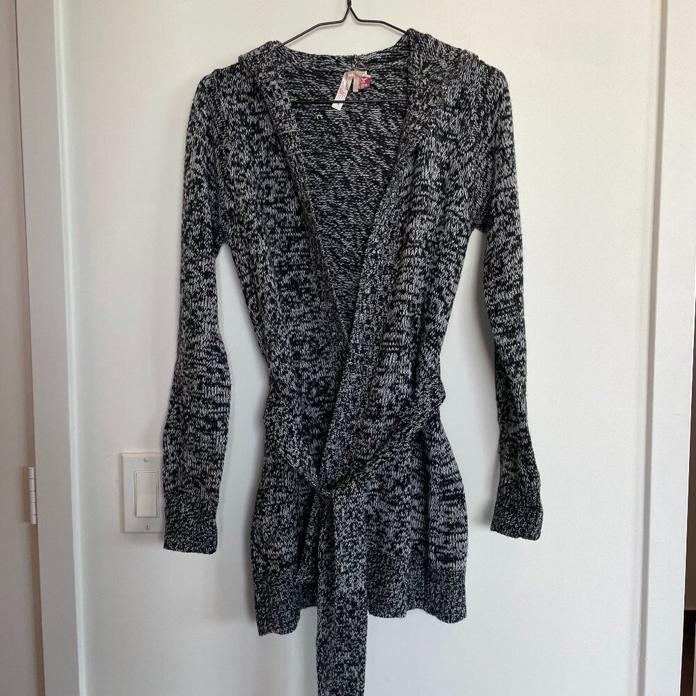 Vintage Y2k Wrap Heathered Cardigan